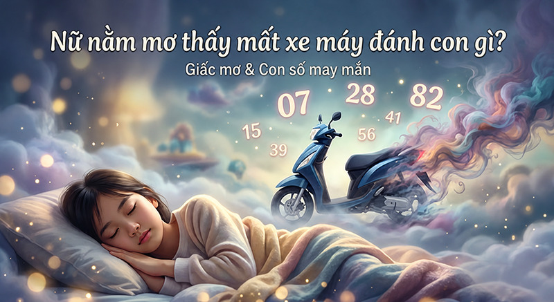 Hình ảnh mất xe máy trong mơ có thể tượng trưng cho sự mất kiểm soát hoặc lo lắng trong cuộc sống. 