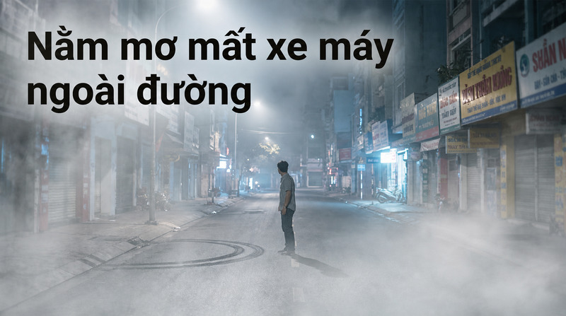 Mất xe máy ở nơi đông người trong mơ có thể liên quan đến áp lực xã hội và cảm giác thiếu an toàn. 