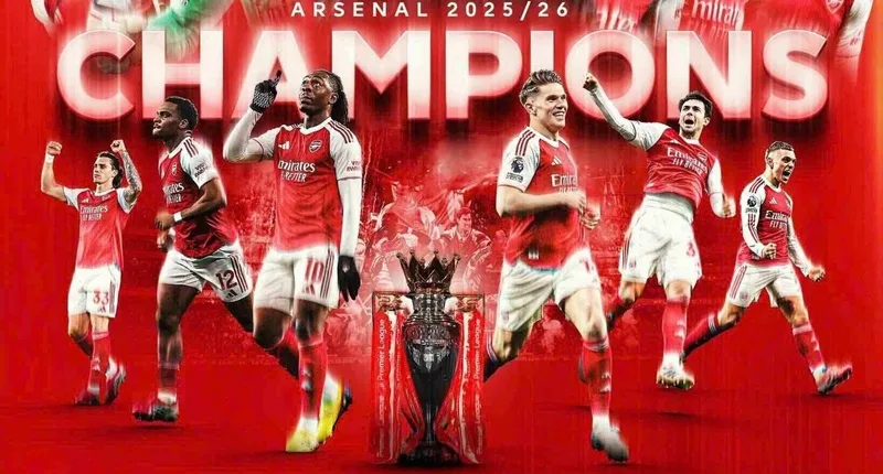 Arsenal sở hữu tổng cộng 14 lần đăng quang giải đấu cao nhất xứ sở sương mù.